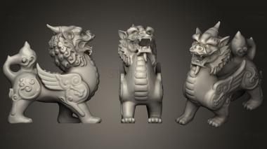 3D модель Китайский Лев (STL)